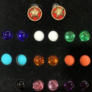 Bob Mackie vintage interchangeable Star earrings